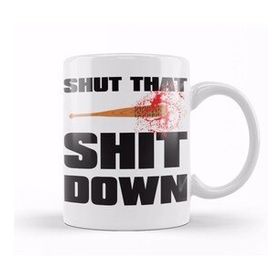 Baskı Dükkanı KB11389 Negan Shut That Shıt Down Porselen Kupa Bardak