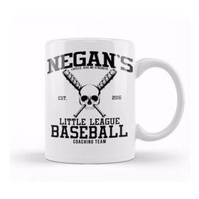 Baskı Dükkanı KB11390 Negans Little League Baseball Walking Dead Porselen Kupa Bardak