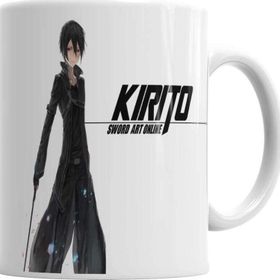 Baskı Dükkanı KB1140 Sword Art Online Kirito Kirigaya Kazuto Anime Kupa Bardak