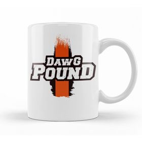 Baskı Dükkanı KB11405 Nfl Cleveland Browns Dawg Pound Porselen Kupa Bardak