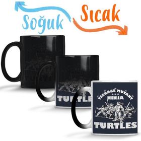 Baskı Dükkanı KB11410 Ninja Turtes Old School Turtles Porselen Kupa Bardak