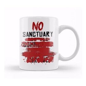 Baskı Dükkanı KB11425 No Sanctuary Porselen Kupa Bardak