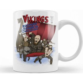 Baskı Dükkanı KB11429 Nordic The Vikings Porselen Kupa Bardak