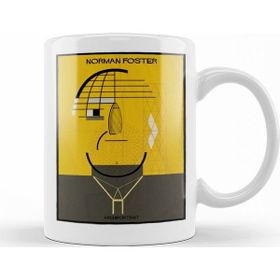 Baskı Dükkanı KB11430 Norman Foster Madre Porselen Kupa Bardak