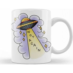 Baskı Dükkanı KB11431 Not Again Ufo Porselen Kupa Bardak