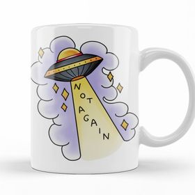 Baskı Dükkanı KB11431 Not Again Ufo Porselen Kupa Bardak