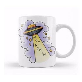 Baskı Dükkanı KB11431 Not Again Ufo Porselen Kupa Bardak
