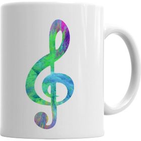 Baskı Dükkanı KB11434 Notalı Müzik Notalar Komik Porselen Kupa Bardak