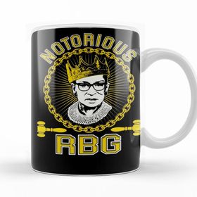 Baskı Dükkanı KB11435 Notorious Rbg Ruth Bader Ginsburg Supreme Porselen Kupa Bardak