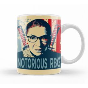 Baskı Dükkanı KB11436 Notorious Rbg Us Supreme Court Justice Porselen Kupa Bardak