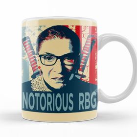Baskı Dükkanı KB11436 Notorious Rbg Us Supreme Court Justice Porselen Kupa Bardak