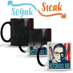 Baskı Dükkanı KB11436 Notorious Rbg Us Supreme Court Justice Porselen Kupa Bardak