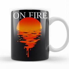 Baskı Dükkanı KB11453 On Fire Porselen Kupa Bardak