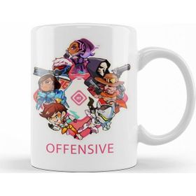 Baskı Dükkanı KB11463 Overwatch Offensive Porselen Kupa Bardak