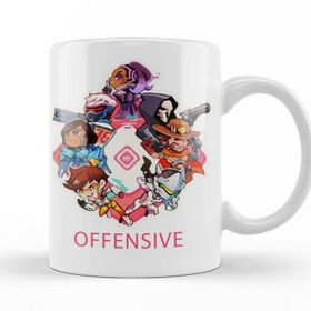 Baskı Dükkanı KB11463 Overwatch Offensive Porselen Kupa Bardak