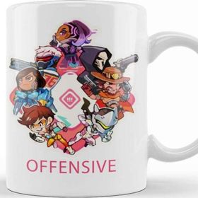 Baskı Dükkanı KB11463 Overwatch Offensive Porselen Kupa Bardak