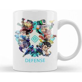 Baskı Dükkanı KB11464 Overwatch Camiseta Defense Porselen Kupa Bardak