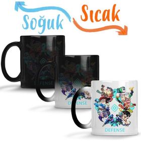 Baskı Dükkanı KB11464 Overwatch Camiseta Defense Porselen Kupa Bardak
