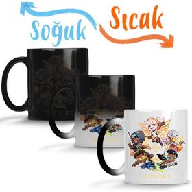 Baskı Dükkanı KB11465 Overwatch Camiseta Support Porselen Kupa Bardak
