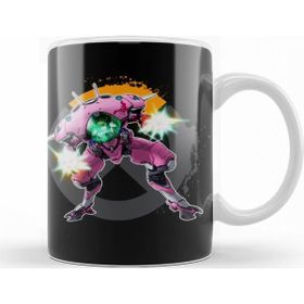 Baskı Dükkanı KB11467 Overwatch One Fanart D Va Porselen Kupa Bardak