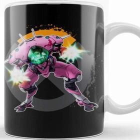 Baskı Dükkanı KB11467 Overwatch One Fanart D Va Porselen Kupa Bardak