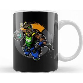Baskı Dükkanı KB11468 Overwatch One Fanart Lucio Porselen Kupa Bardak