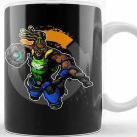 Baskı Dükkanı KB11468 Overwatch One Fanart Lucio Porselen Kupa Bardak