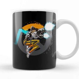 Baskı Dükkanı KB11470 Overwatch One Fanart Tracer Porselen Kupa Bardak