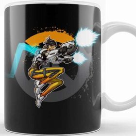 Baskı Dükkanı KB11470 Overwatch One Fanart Tracer Porselen Kupa Bardak