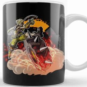 Baskı Dükkanı KB11471 Overwatch One Fanwart Junkrat Porselen Kupa Bardak