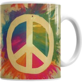 Baskı Dükkanı KB11489 Peace Porselen Kupa Bardak
