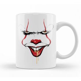 Baskı Dükkanı KB11500 Pennywise Clown Spittle Porselen Kupa Bardak