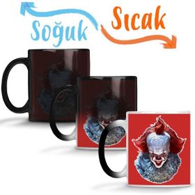 Baskı Dükkanı KB11503 Pennywise Simplified Colors Version Porselen Kupa Bardak
