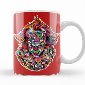 Baskı Dükkanı KB11504 Pennywise The Colorful Version Porselen Kupa Bardak