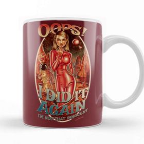 Baskı Dükkanı KB11522 Pinup Music Oops Porselen Kupa Bardak