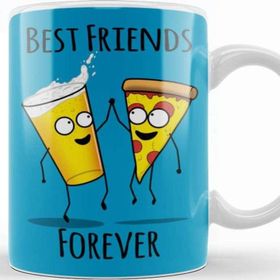 Baskı Dükkanı KB11529 Pizza And Beer Porselen Kupa Bardak