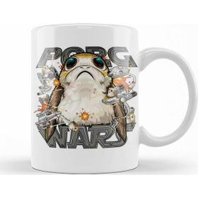 Baskı Dükkanı KB11537 Porg Wars Porselen Kupa Bardak