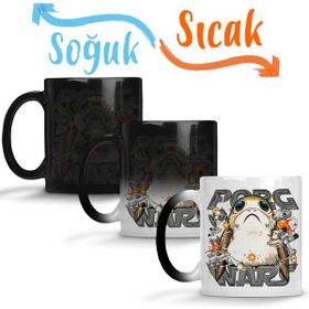 Baskı Dükkanı KB11538 Porg Wars Porselen Kupa Bardak