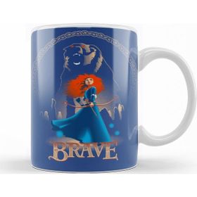 Baskı Dükkanı KB11548 Princess Merida Bear Brave Porselen Kupa Bardak