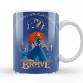 Baskı Dükkanı KB11548 Princess Merida Bear Brave Porselen Kupa Bardak