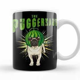 Baskı Dükkanı KB11563 Pug Dog Puggernaut Life Funny Gift Porselen Kupa Bardak