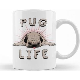 Baskı Dükkanı KB11565 Pug Life Köpek Porselen Kupa Bardak