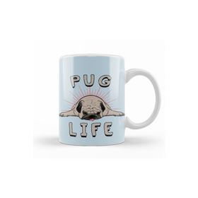 Baskı Dükkanı KB11565 Pug Life Köpek Porselen Kupa Bardak