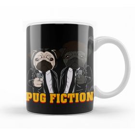 Baskı Dükkanı KB11568 Pulp Fiction Pug Fiction Porselen Kupa Bardak