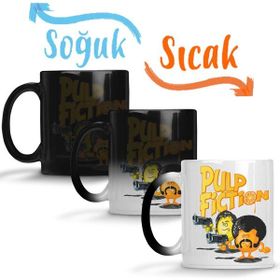 Baskı Dükkanı KB11568 Pulp Fiction Pug Fiction Porselen Kupa Bardak