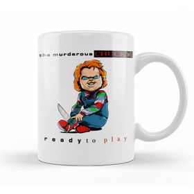 Baskı Dükkanı KB11588 Ready To Play Kids Chucky Porselen Kupa Bardak