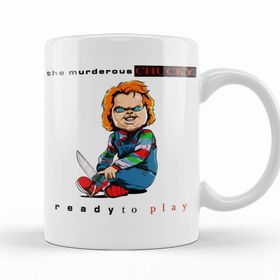 Baskı Dükkanı KB11588 Ready To Play Kids Chucky Porselen Kupa Bardak