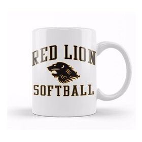 Baskı Dükkanı KB11592 Red Lion Softball Porselen Kupa Bardak