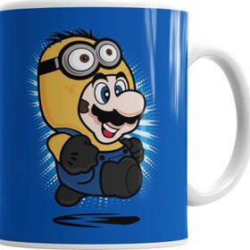 Baskı Dükkanı KB1160 Süper Minion Mario Porselen Kupa Bardak