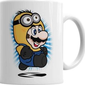 Baskı Dükkanı KB1160 Süper Minion Mario Porselen Kupa Bardak